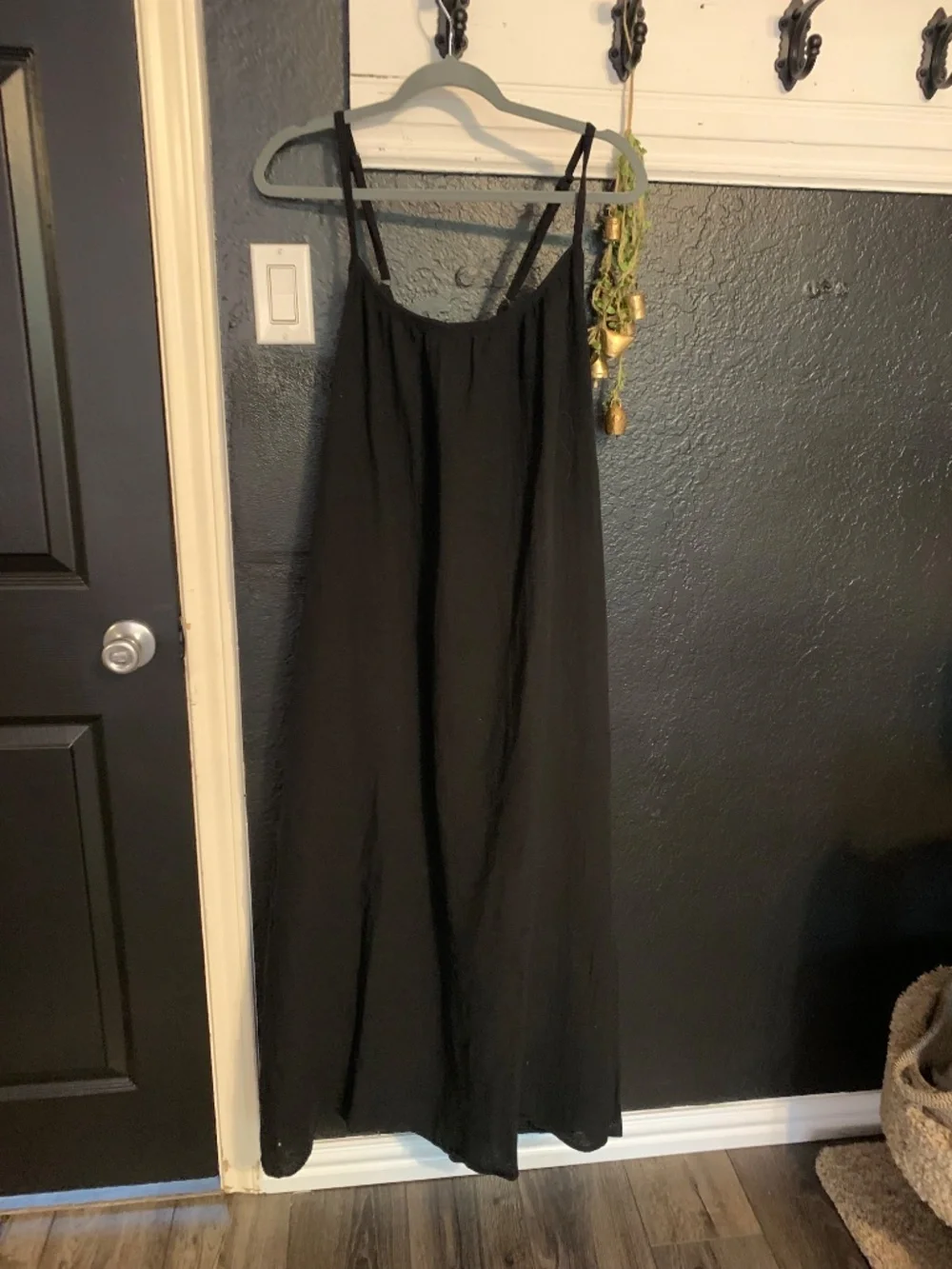 NWT XL/XXL Sol Angeles cotton gauze black dress - ties in back summer vibes - Picture 9 of 15